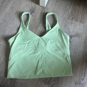 Lulu lemon light green align cropped top